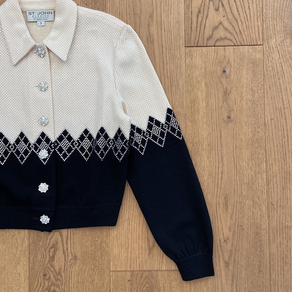 St. John Evening by Marie Gray Knit Jacket - Picture 3 of 11